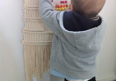 Harmony children's tapestry. Touch, learn and play. Inspired by the Montessori methodology that promotes autonomy