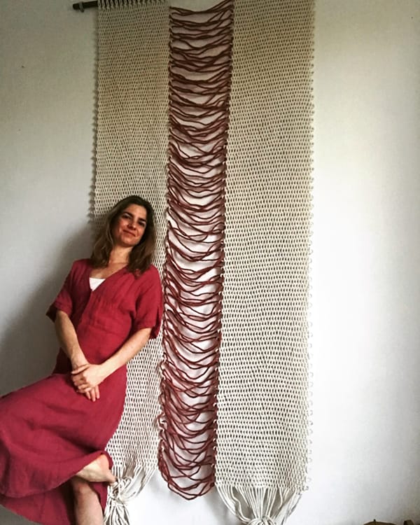 Tapiz Carnal Arte en fibra a escala humana